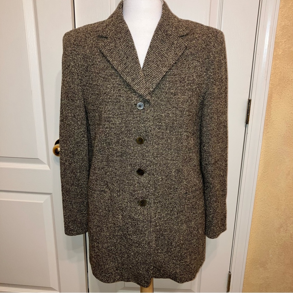 MISSONI Jacket / Coat WOOL Brown STUNNING! - Sz 12 (Large) Made in Italy NICE!
